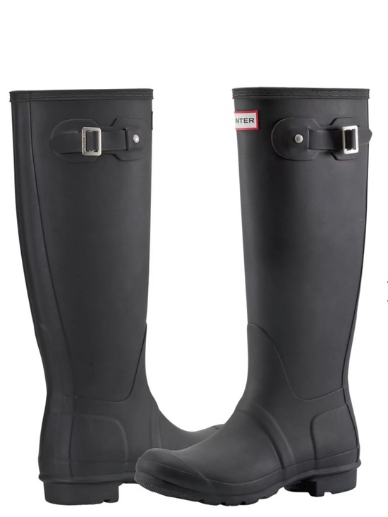 Hunter Shoes - Hunter Original Black Matte Tall Boots 8